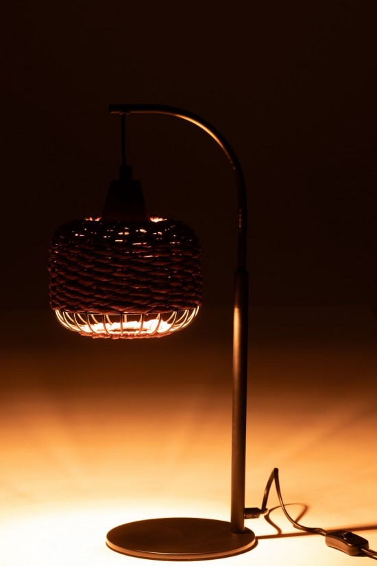 J Line Ampoules Jolipa Lampe Lanterne Metal Mauve.