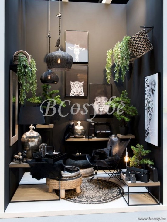 Jline Tapas Set 4 Sets Tablett Bambus Dose Schwarz Weiss aperitif schale.