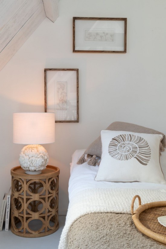 Jline Lámpara De Concha Blanca S.