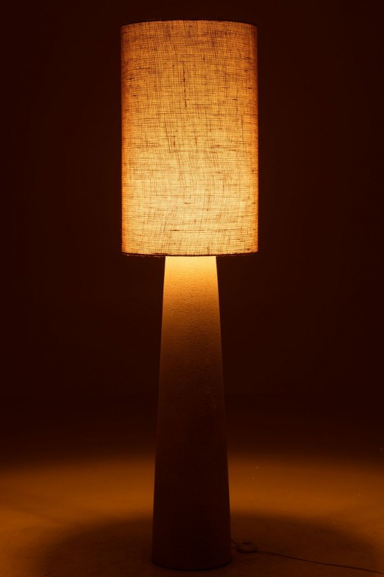 J Line Lampadaires Lampes Raides Debouts Sur Pied De Sol Jolipa Lampadaire Ava Fibre De Verre Jute Naturel Large.