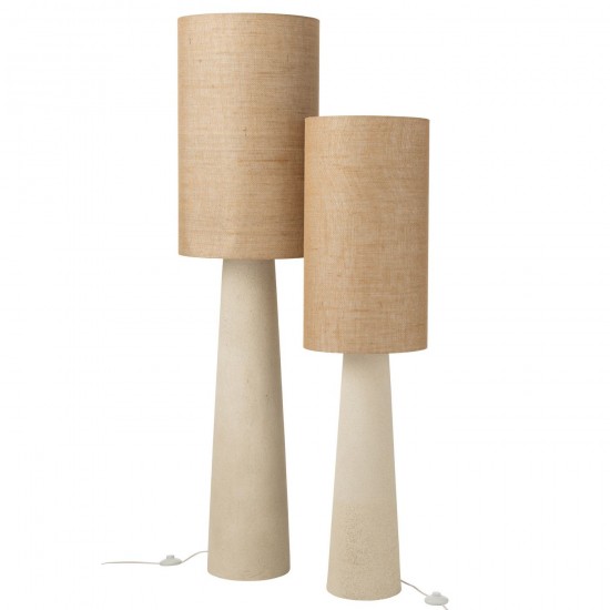 Jline Staanlamp Ava Glasvezel Jute Naturel Large.