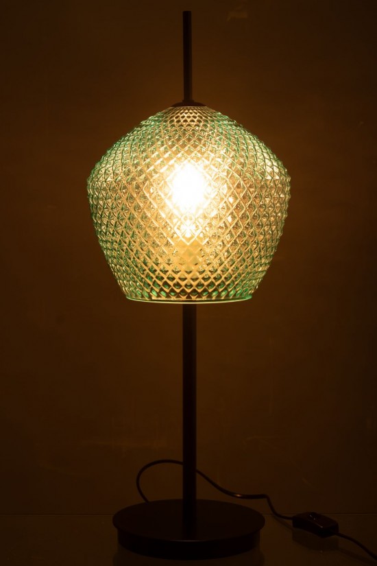 J Line Ampoules Jolipa Lampe Verre Bleu.