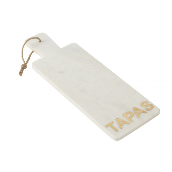 J Line planches à découper Jolipa Planche A Fromage Rectangle Tapas Marbre Blanc.