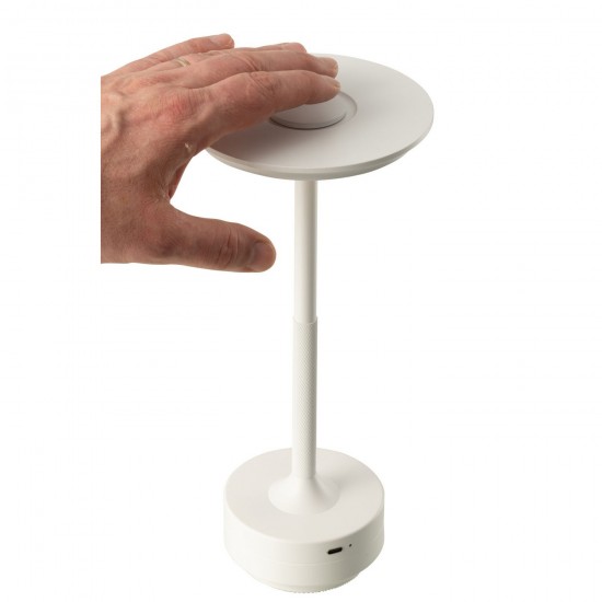 J Line Table Lamp Led Touch Plastic White Bulbs.