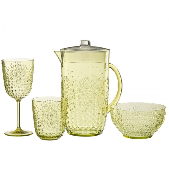 J Line Carafe Pichet Jolipa Pichet Plastque Vert.