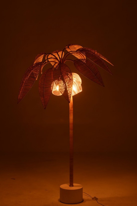 J Line Lampadaires Lampes Raides Debouts Sur Pied De Sol Jolipa Lampadaire Cocotier Canne A Sucre Natura Small.