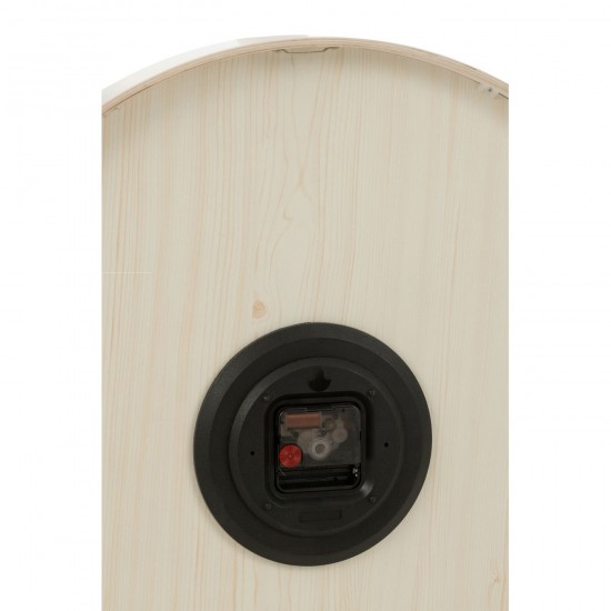 J Line horloges murales Jolipa Horloge Murale Contreplaque Mdf Blanc Large.