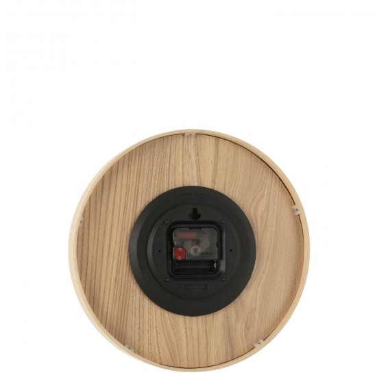 J Line horloges murales Jolipa Horloge Murale Contreplaque Mdf Naturel Small.