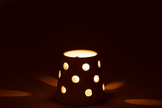 J Line photophores Jolipa Photophore Ibiza Etroit Argile Verre Blanc.