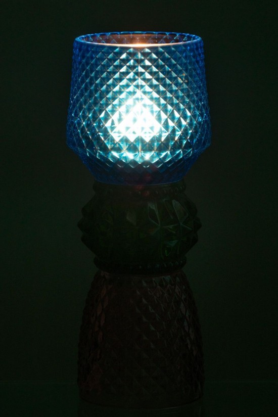 J Line Candleholder Jazzy Glass Mix tea lights holders.