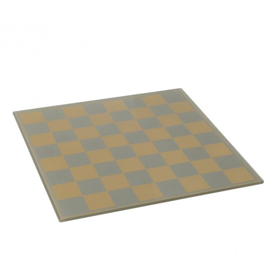 J Line echiquiers en bois Jolipa Echiquier Plateau Polyrésine Doré.