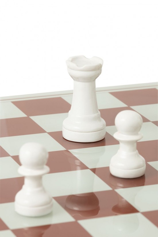 J Line echiquiers en bois Jolipa Echiquier Plateau Polyrésine Blanc Rouge Noël.