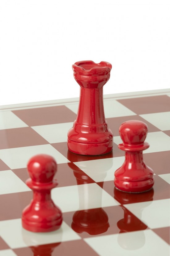 J Line Scacchiera Vassoio Poliresina Bianco Rosso Natale Set De Ajedrez Junta Poliresina Blanco Rojo Navidad.