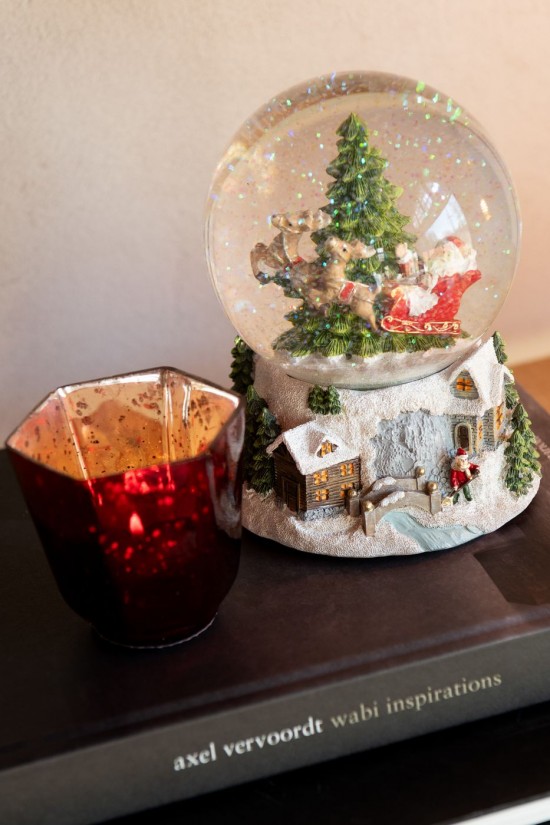 Jline Globo De Agua Papá Noel Poliresina Multicolor.