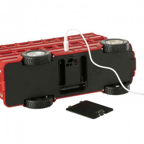 J Line Bus Led Music Santa Claus Plastic Multicolored.