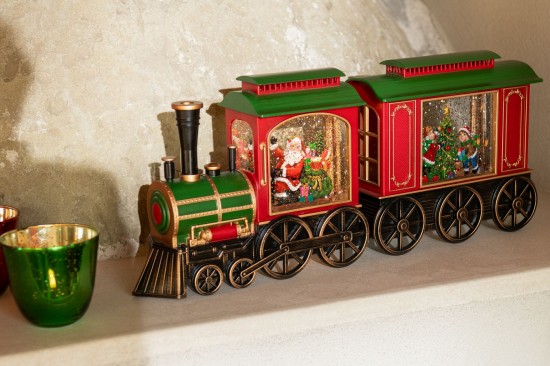 Jline Tren Led Musica Papá Noel Plástico Multicolor.