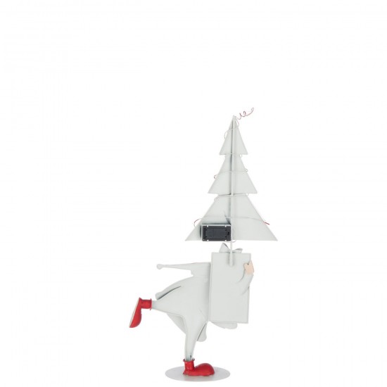 Jline Kerstman Led Boom Ijzer Kerstrood Wit Small.