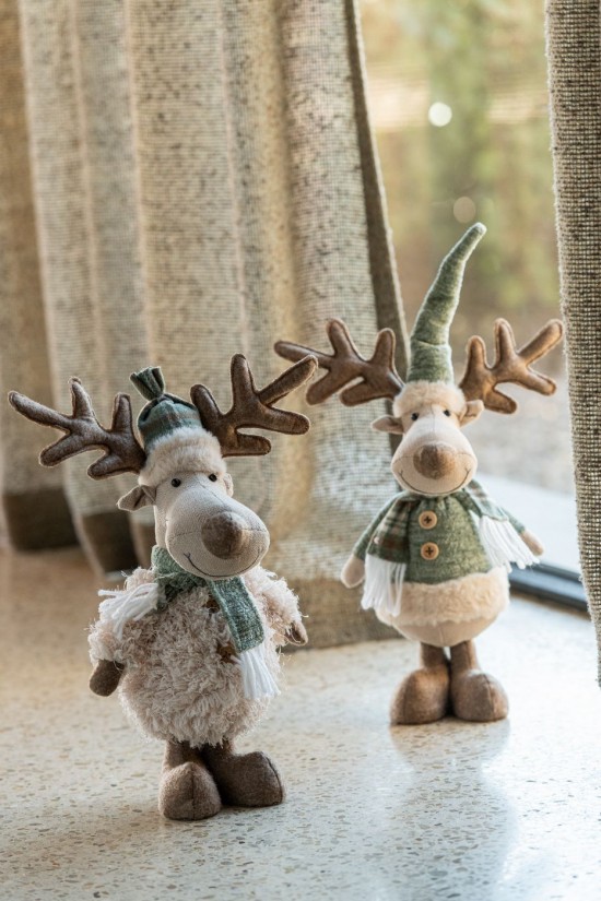 J Line Alce Sciarpa Poliestere Avorio Verde Assortimento Di 2 Alce Bufanda Poliéster Blanco Roto Verde Surtido De 2.