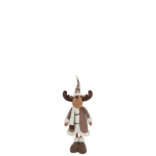 J Line Eland Winterkleren Polyester Meerkleurig Large L26xB20xH87 cm elanden JO55297.