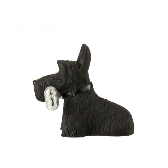 J Line animal animaux statuettes Jolipa Terrier Ecossais Os Polyrésine Noir.
