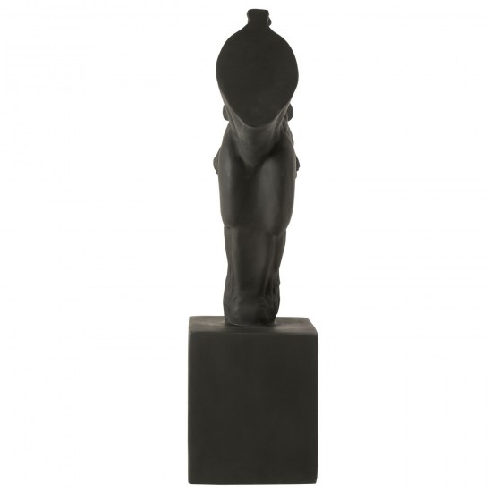 Jline Paard Op Voet Magnesiumoxide Zwart Large.