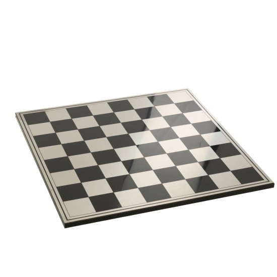 J Line echiquiers en bois Jolipa Echiquier Plateau Polyrésine Doré Blanc.