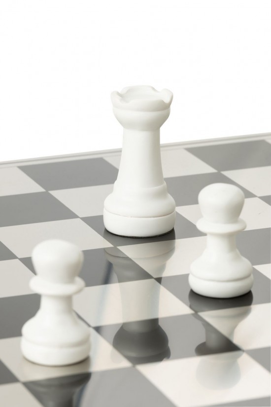 J Line Scacchiera Vassoio Poliresina Oro Bianco Set De Ajedrez Junta Poliresina Dorado Blanco.