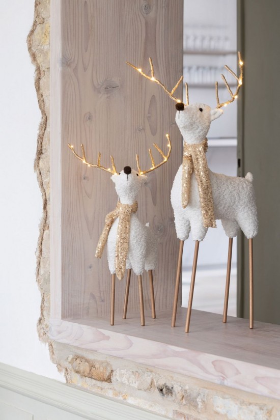 J Line Renna Sciarpa Poliestere Bianco Oro Small Reno Bufanda Poliéster Blanco Dorado Small.