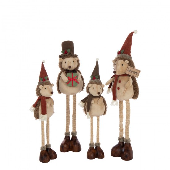 J Line Hedgehog Telescopic Polyester Multicolored Large Assortment Of 2 hedgehogs.