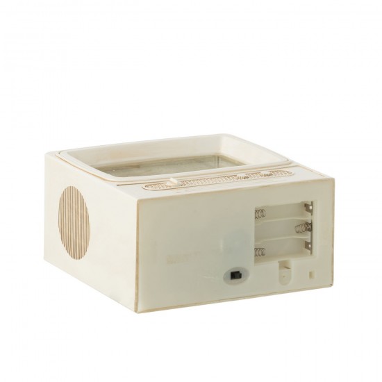 Jline Waterbol Televisie Plastiek Wit.