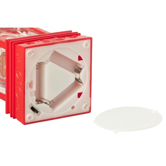 Jline Waterbol Lantaarn Kerstman Plastiek Kerstrood Assortiment Van 2.