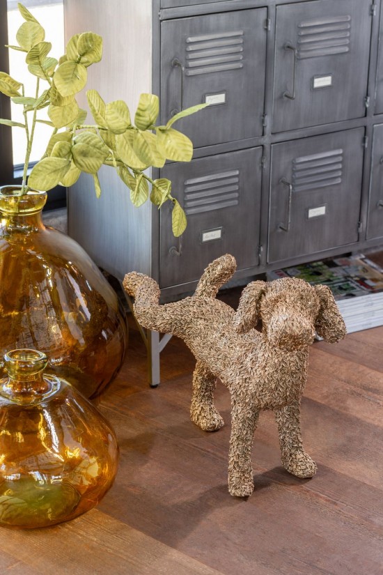 J Line 55392 Decoracion Beelden Beelden Decorations hond Dekoration dog ceramic Decoratie Beeldjes Figuras Decorazione hund ke.