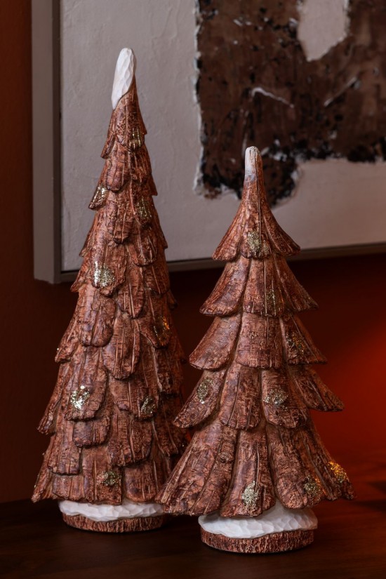 Jline Árbol Imitación Madera Poliresina Camel Large.