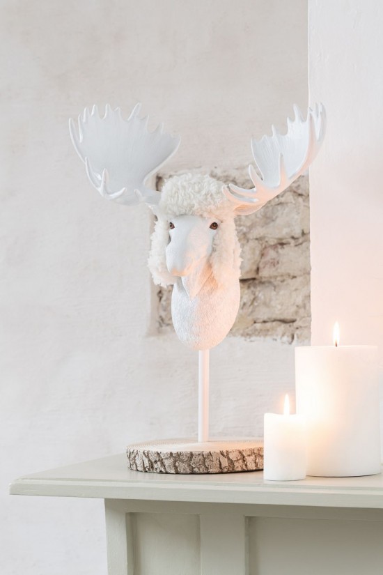 Jline Alce En La Base Piel Cal En Polvo Crudo Blanco.