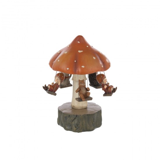 Jline Draaimolen Paddenstoel Kinderen Kalk Meerkleurig.