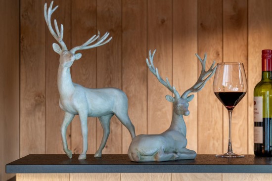 Jline Ciervo Tumbado Cal En Polvo Azul Gris.