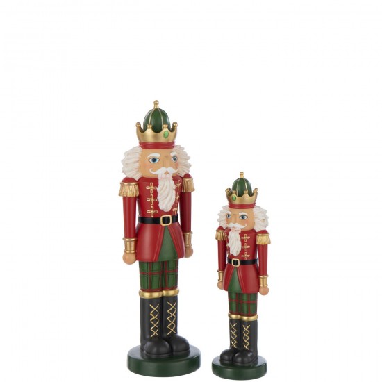 J Line Gens personnes Jolipa Casse Noisette Sur Base Poudre De Chaux Rouge Noël Vert Foncé Large.