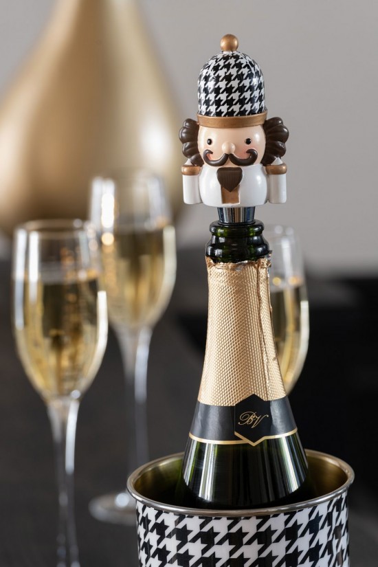 Jline Caja De 3 Tapón De Botella Pied De Poule Cal En Polvo Negro Blanco.