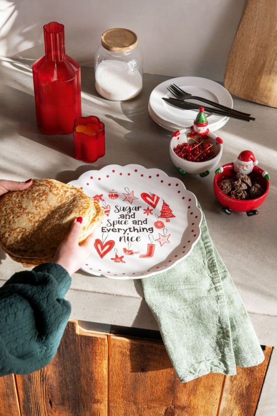 Jline Schüssel Weihnachtsmann Schneemann Dolomit Mehrfarbig Sortiert 2 schale.