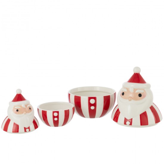 Jline Schaal Deel Sinterklaas Dolomiet Kerstrood Wit Large.