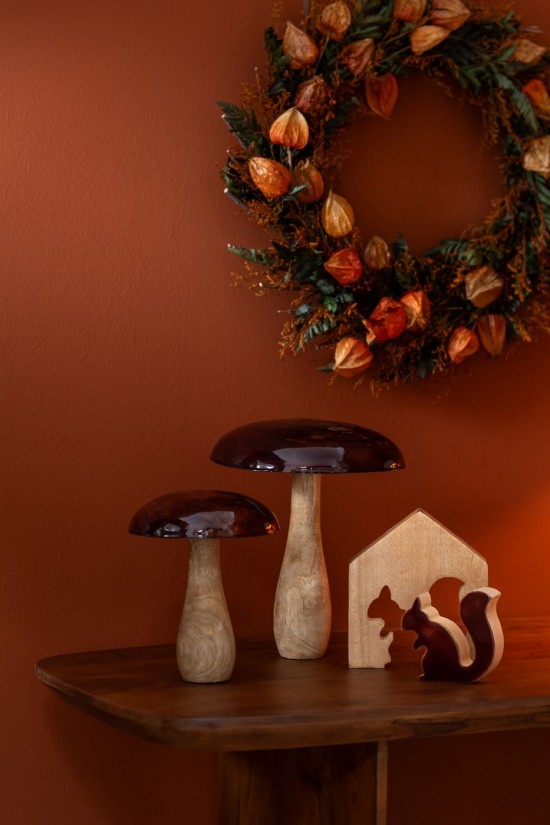 J Line Scoiattolo In House Legno Di Mango Naturale Marrone Small Ardilla In House Madera De Mango Natural Marrón Small.