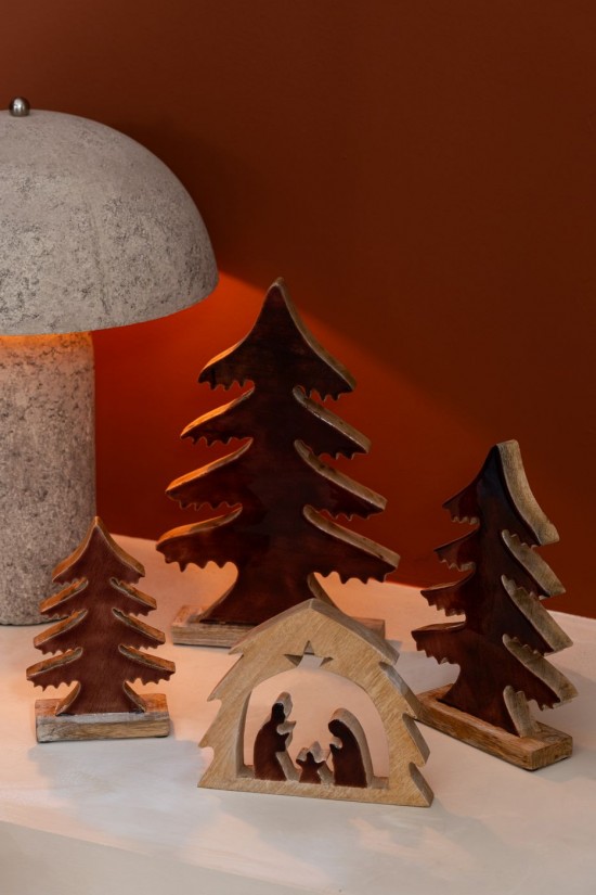 Jline Belén En Árbol Madera De Mango Natural Marrón Medium.