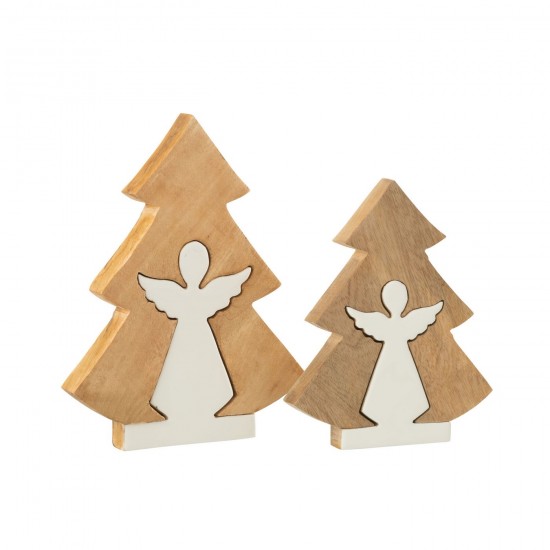 J Line hivers Jolipa Ange Dans Arbre Bois De Manguier Blanc Naturel Large.