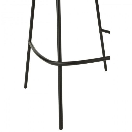 J Line Bar Stool Iron Terracotta Black bar stools.