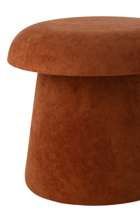 J Line tabourets ronds Jolipa Tabouret Champignon Mdf Terracotta Small.