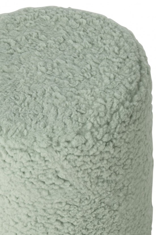 J Line tabourets ronds Jolipa Tabouret Fourrure Mdf Bleu Clair.