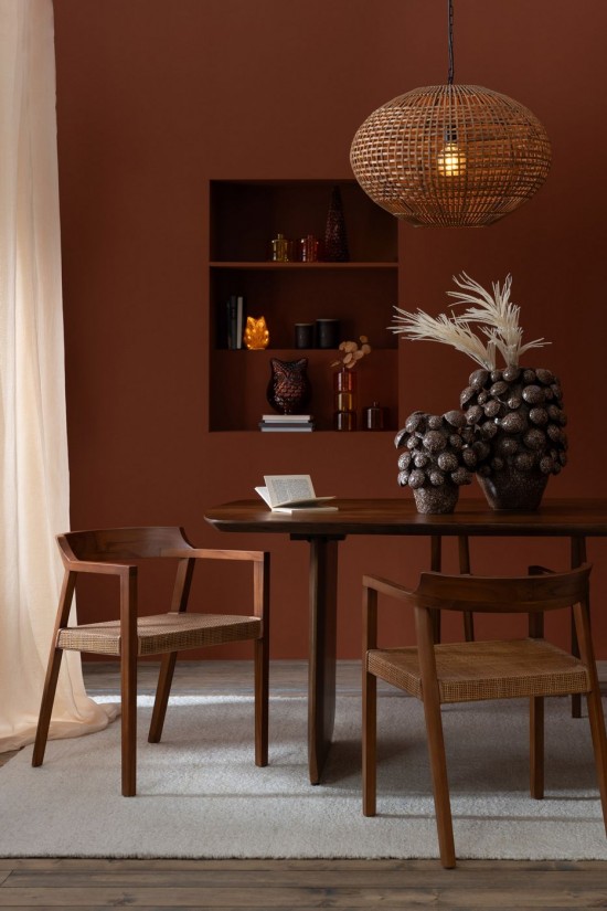 Jline Mesas De Comedor Madera De Acacia Marrón.