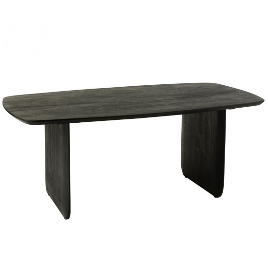 J Line Eettafel Acaciahout Zwart L190xB100xH76 cm eettafels keukentafels woonkamer JO55833.