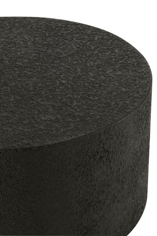 J Line tables de salon basse Jolipa Table Basse Cylindre Mdf Noir.