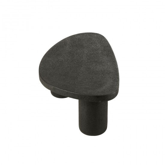 J Line tables de salon basse Jolipa Table Basse Ovale Mdf Noir.